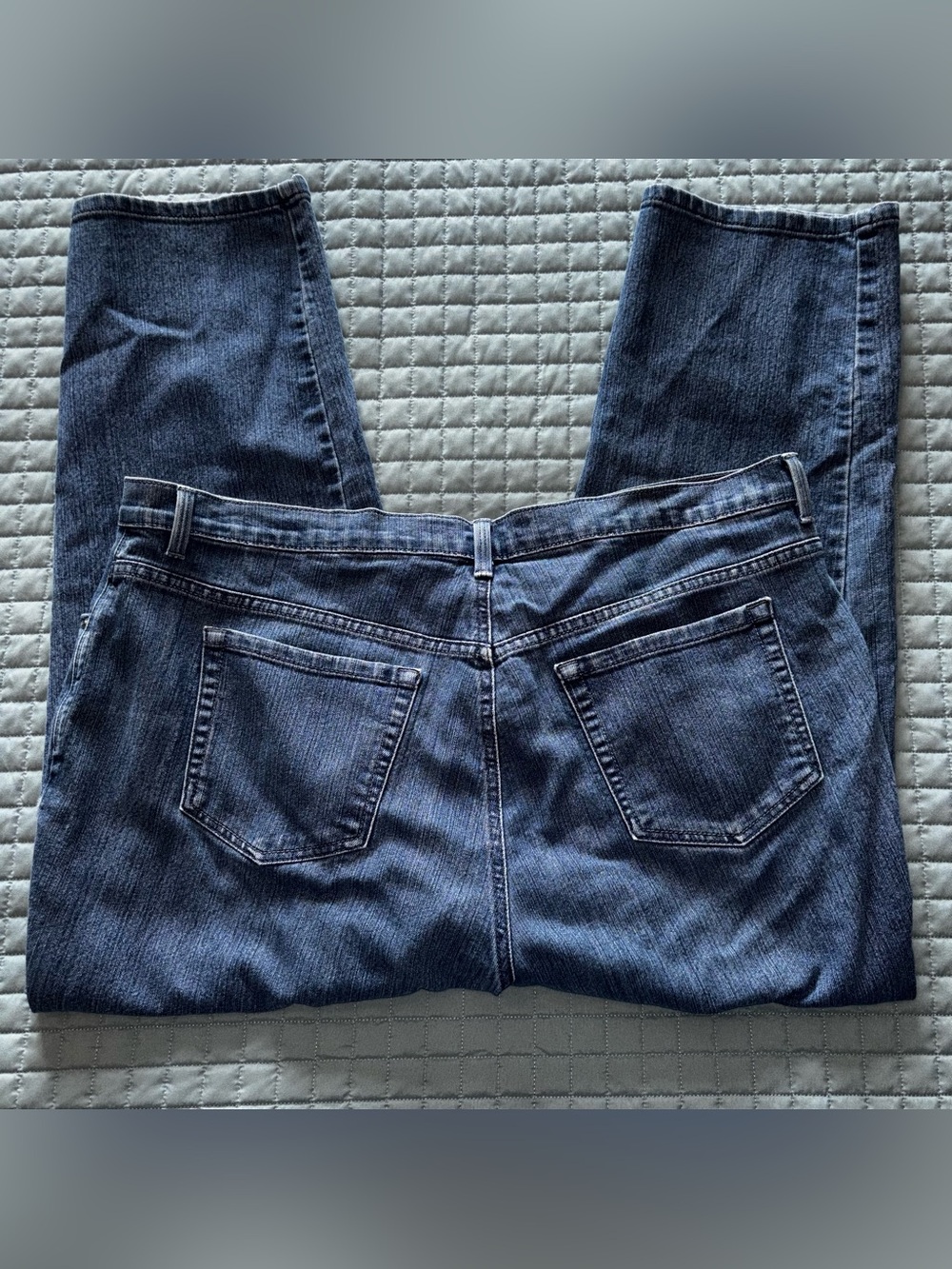 Gloria Vanderbilt Womens Jeans 18W Short Classic Stretch Tapered Denim 40x27 - Picture 8 of 10